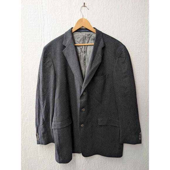 Daniel Cremieux Gray Blue Blazer Sport Coat Heritage Classic Men's Size 46L - Picture 1 of 8